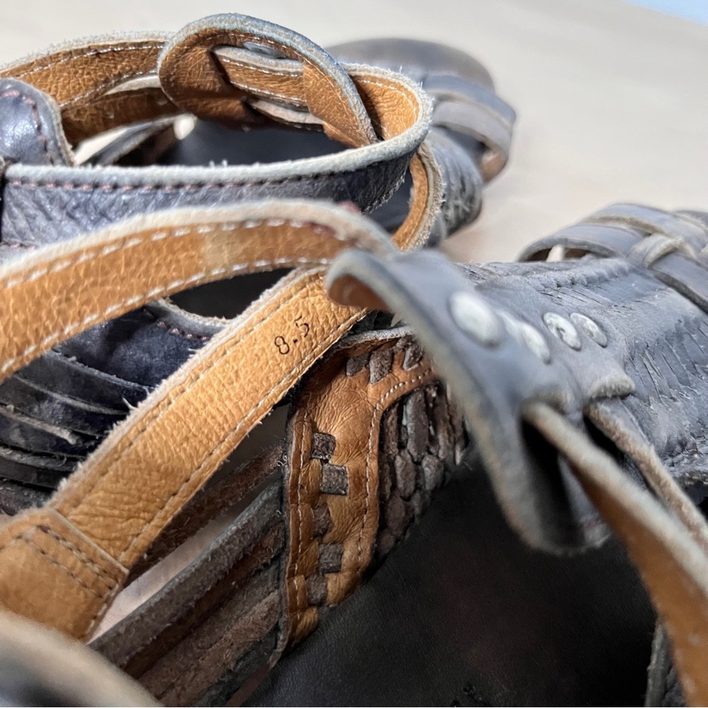 BED|STU Brown Leather Sandals - Picture 9 of 10